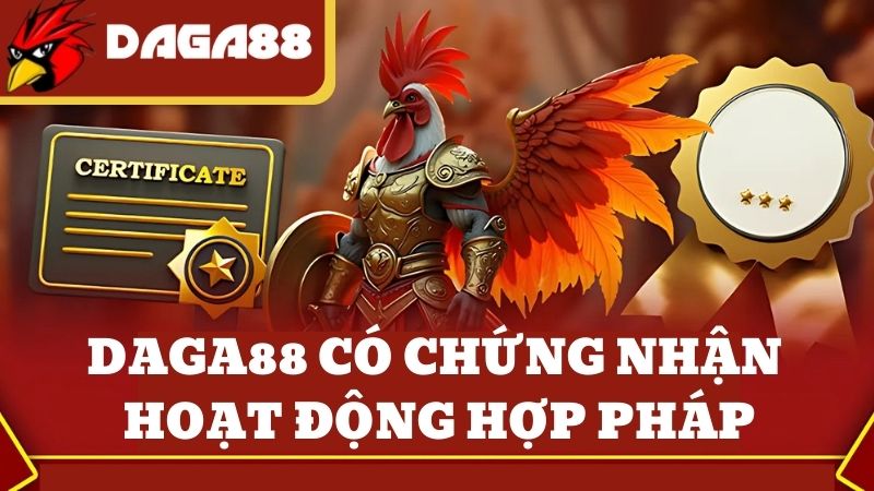 DAGA88 có giấy phép hoạt động hợp pháp từ tổ chức nào?